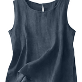 Claire | Let tanktop i bomuld og linned