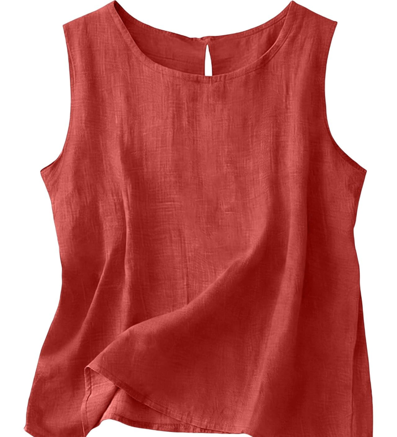 Claire | Let tanktop i bomuld og linned