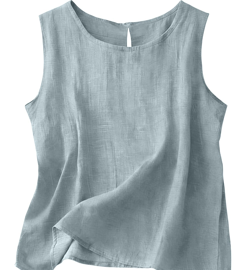 Claire | Let tanktop i bomuld og linned