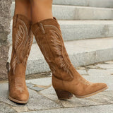 Kvinders Støvler | Western Cowboy Mid-Calf