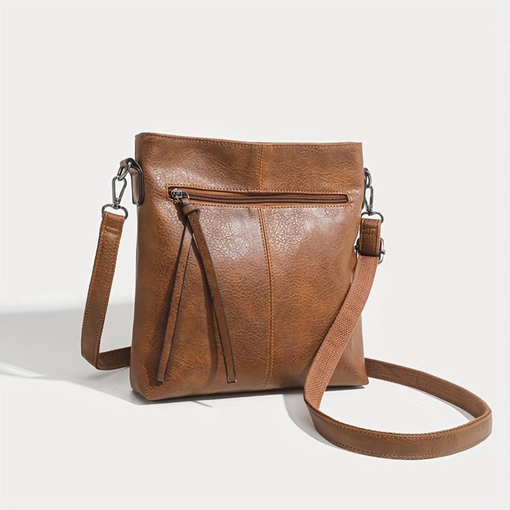Lena | Kvinders Minimalistiske Kvadratiske Crossbody Taske