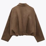 Stilfuld Jakke med Revers til Damer