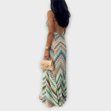 Remi - Missoni Vibrant Herringbone Maxi Kjole til Enhver Lejlighed