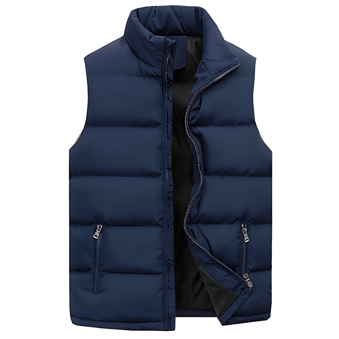 Theo | Herre Vinter Puffer Vest med Quiltet Look