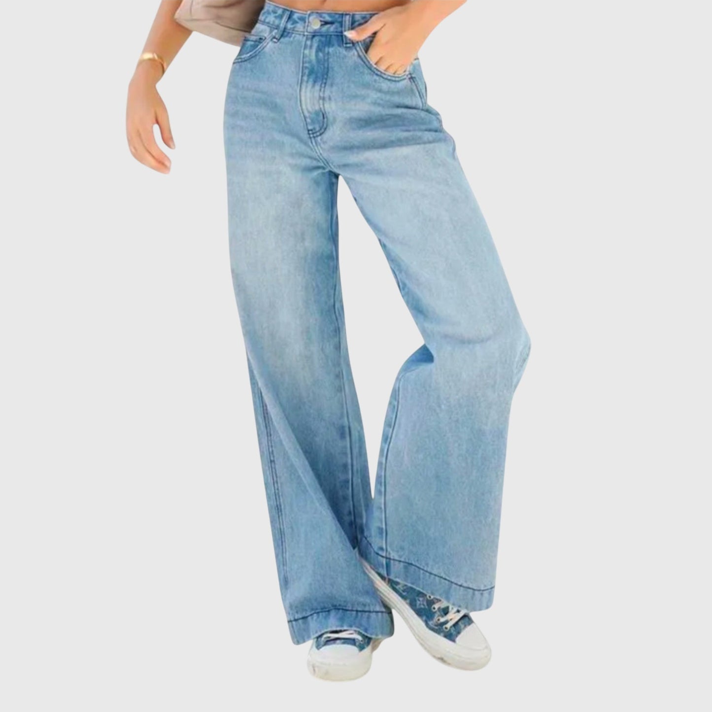 Marem Løse Jeans – Baggy Bukser med Afslappet Pasform