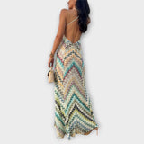 Remi - Missoni Vibrant Herringbone Maxi Kjole til Enhver Lejlighed