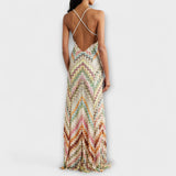 Remi - Missoni Vibrant Herringbone Maxi Kjole til Enhver Lejlighed