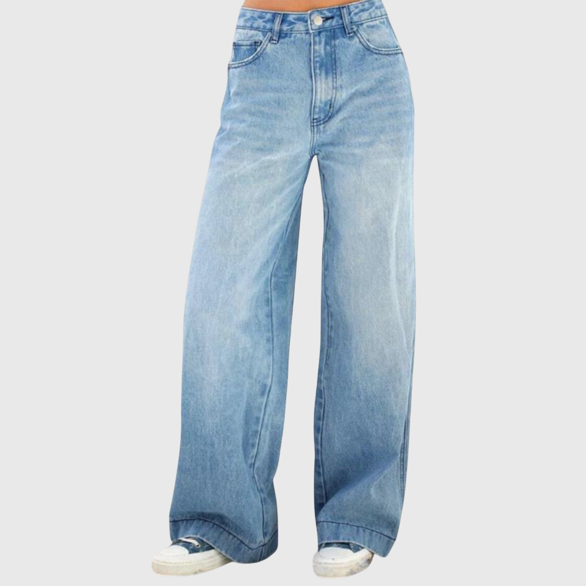 Marem Løse Jeans – Baggy Bukser med Afslappet Pasform