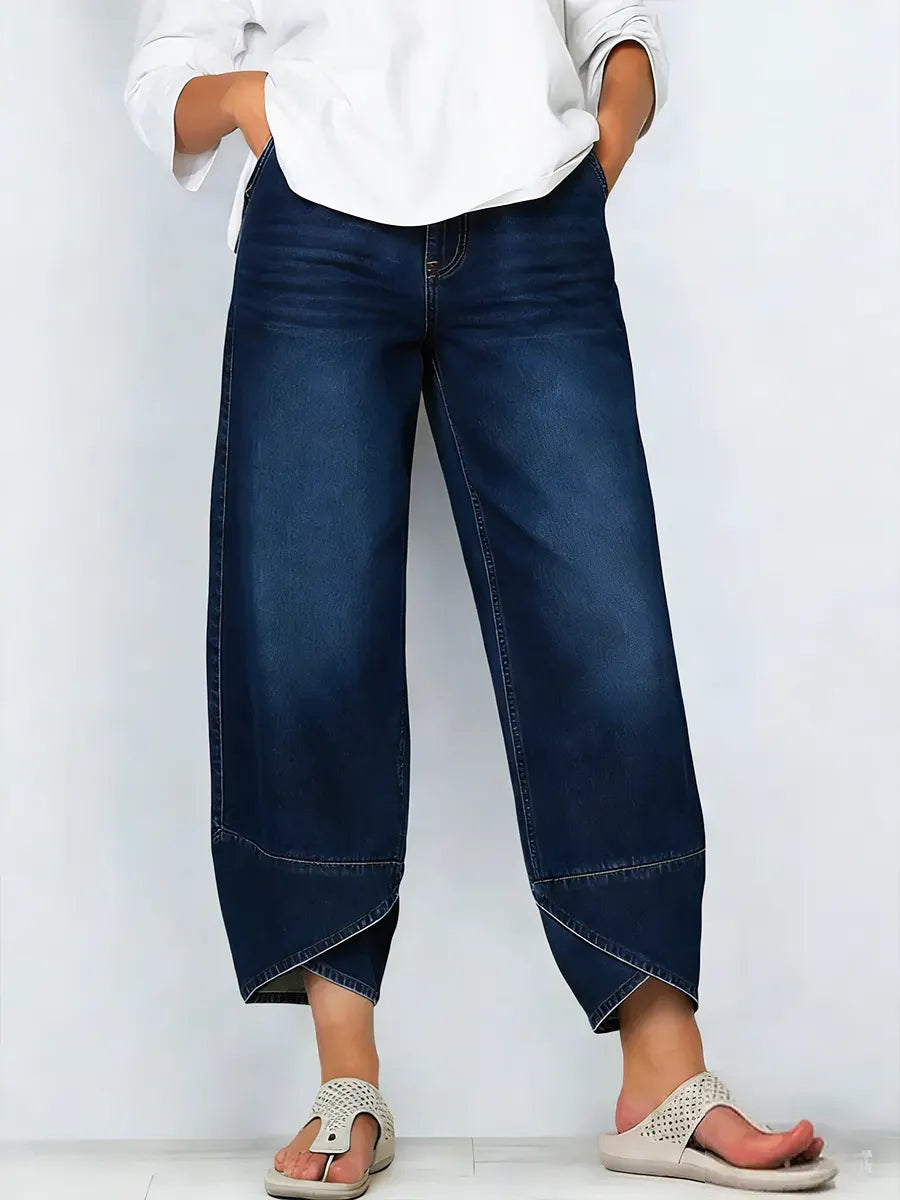 Jeans Baggy Brede Ben Komfortable Moderne Dame Hverdag Streetwear Bukser – Wells