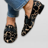 Alecia Loafers – Komfortable Ko Print Loafers til Kvinder