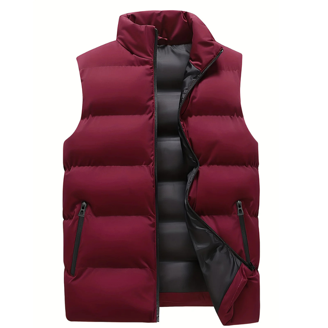 Theo | Herre Vinter Puffer Vest med Quiltet Look