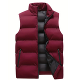Theo | Herre Vinter Puffer Vest med Quiltet Look