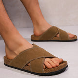 Herre Sandaler med Krydsede Remme – Casual Urban Sommer Stil