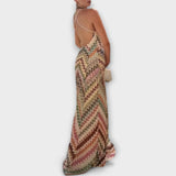 Remi - Missoni Vibrant Herringbone Maxi Kjole til Enhver Lejlighed