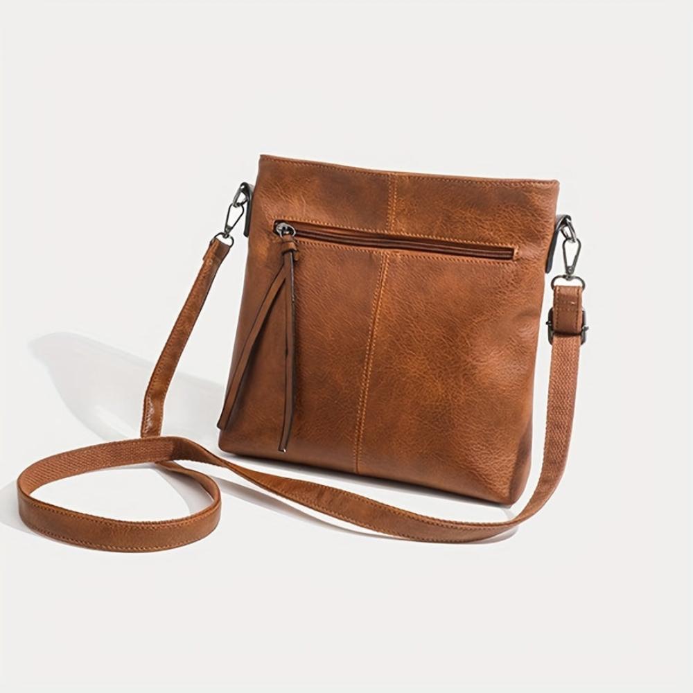 Lena | Kvinders Minimalistiske Kvadratiske Crossbody Taske