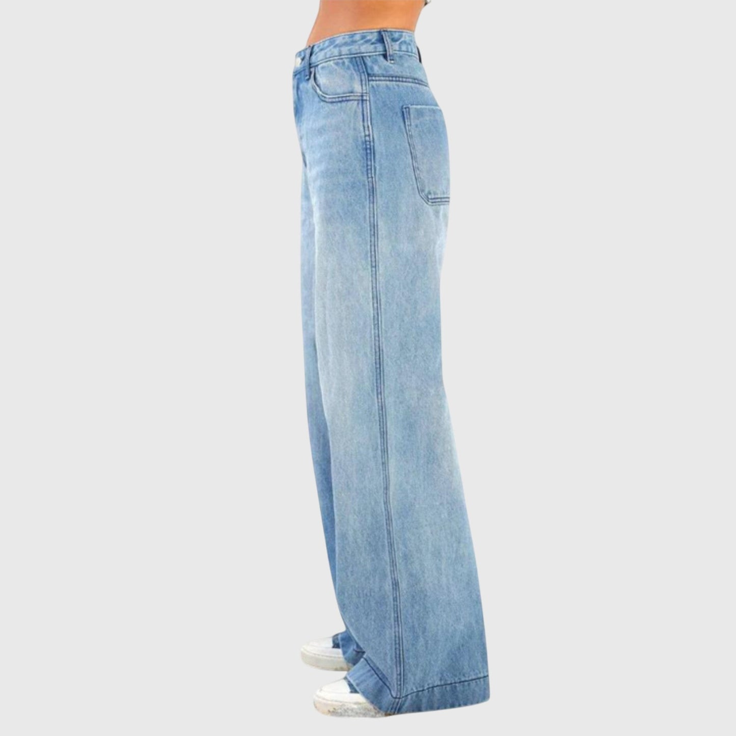 Marem Løse Jeans – Baggy Bukser med Afslappet Pasform