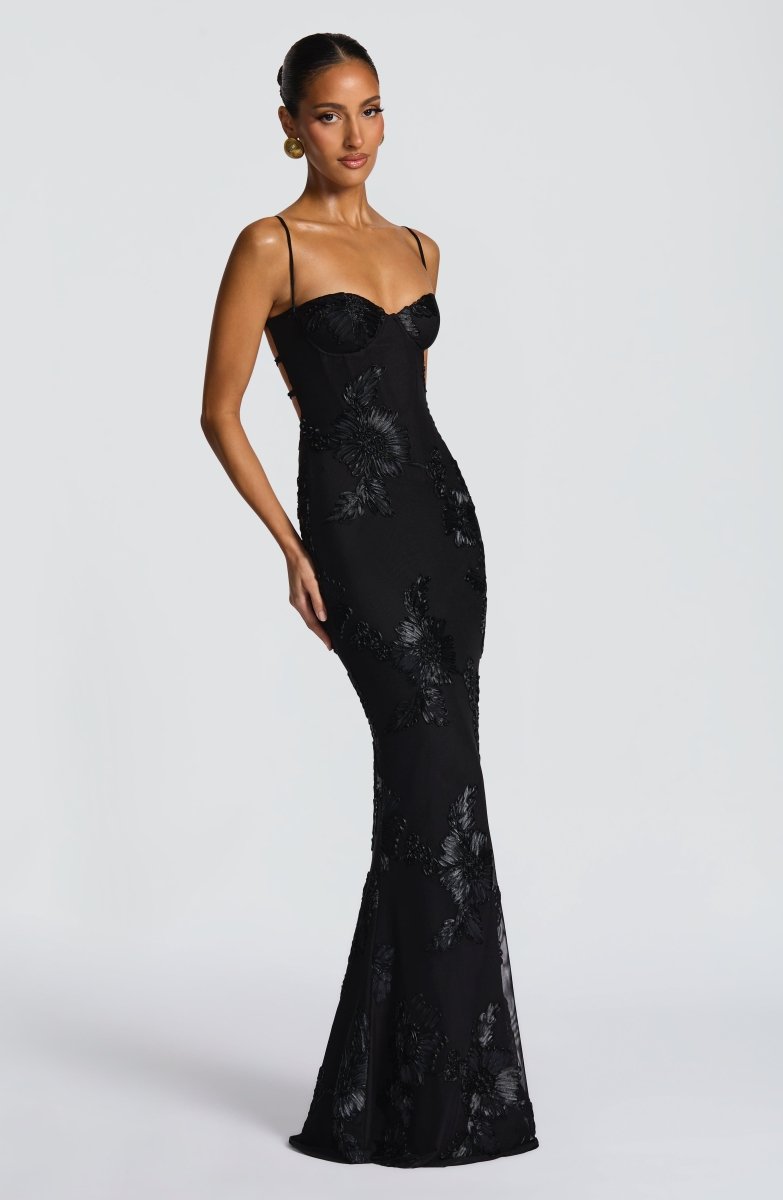 Dame Maxi Kjole – Figurbetonet Blonde Kjole Elegant Sommerkjole