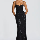 Dame Maxi Kjole – Figurbetonet Blonde Kjole Elegant Sommerkjole