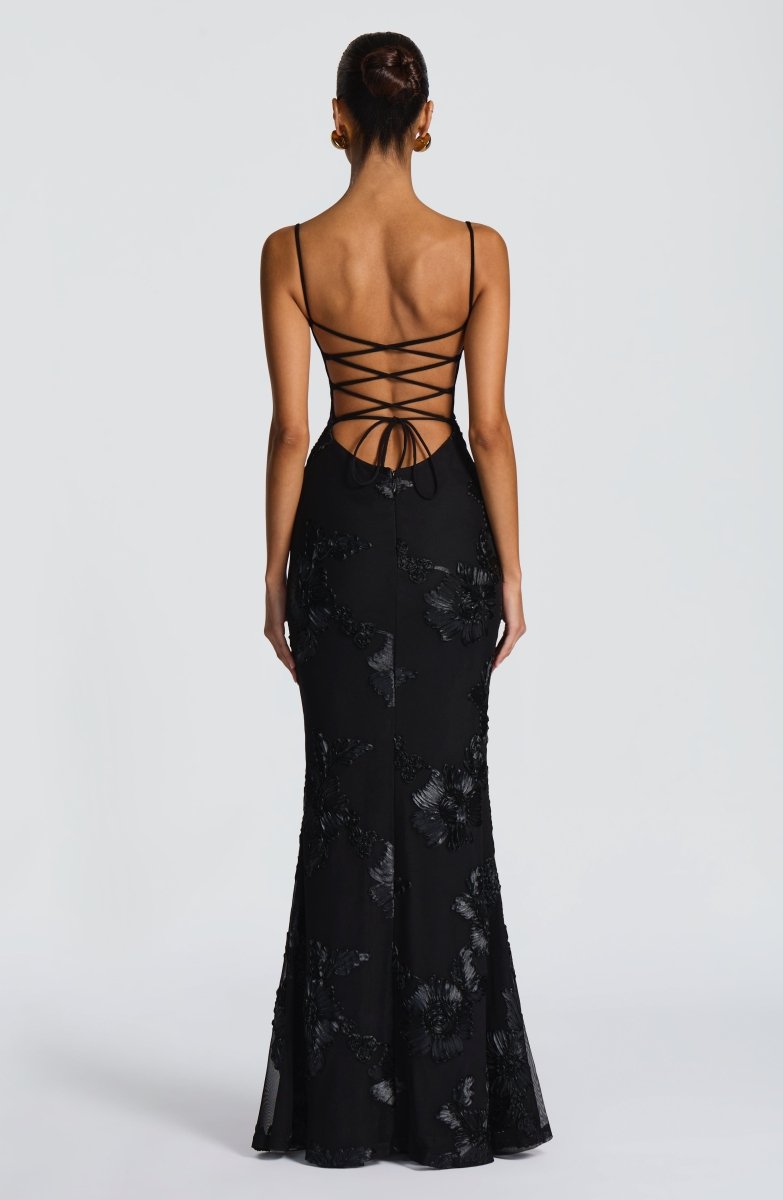 Dame Maxi Kjole – Figurbetonet Blonde Kjole Elegant Sommerkjole