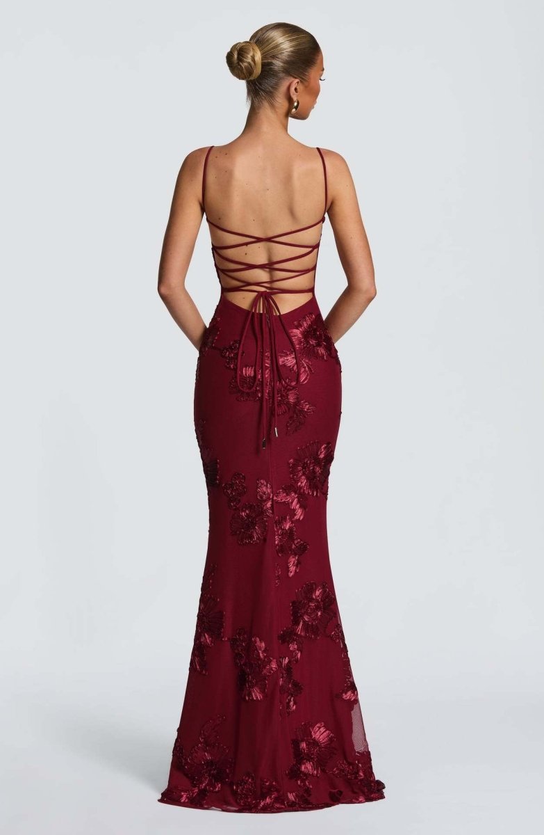 Dame Maxi Kjole – Figurbetonet Blonde Kjole Elegant Sommerkjole