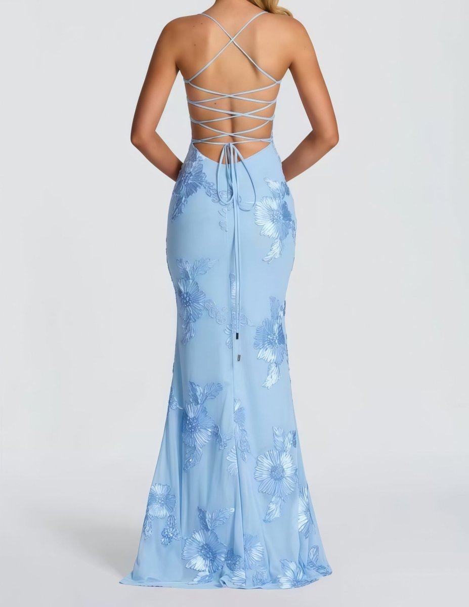 Dame Maxi Kjole – Figurbetonet Blonde Kjole Elegant Sommerkjole
