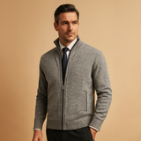 Mikkel | Herre Klassisk Zip-Up Cardigan Sweater
