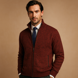 Mikkel | Herre Klassisk Zip-Up Cardigan Sweater