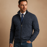 Mikkel | Herre Klassisk Zip-Up Cardigan Sweater