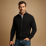 Mikkel | Herre Klassisk Zip-Up Cardigan Sweater