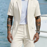 Herre Sommersæt i Smart Casual Stil med Shorts