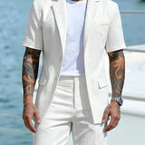 Herre Sommersæt i Smart Casual Stil med Shorts