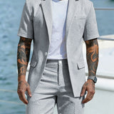 Herre Sommersæt i Smart Casual Stil med Shorts