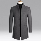 Herre Frakke med Ståkrave i Slim Fit
