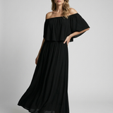 Amarisa Off-Shoulder Maxi Kjole – Luftig Lang Sommerkjole