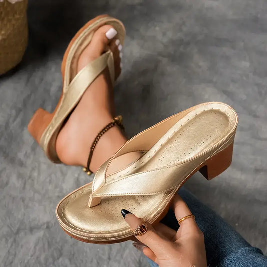 Sandaler Elegante Komfortable Dame Sommer Hverdag Sko – Cecille