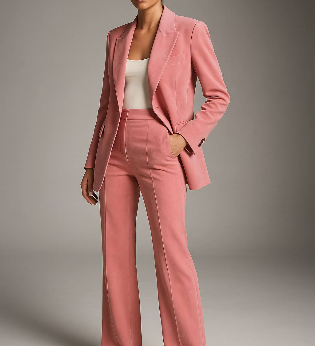 Ensemble deux pièces femme blazer et pantalon coordonnés