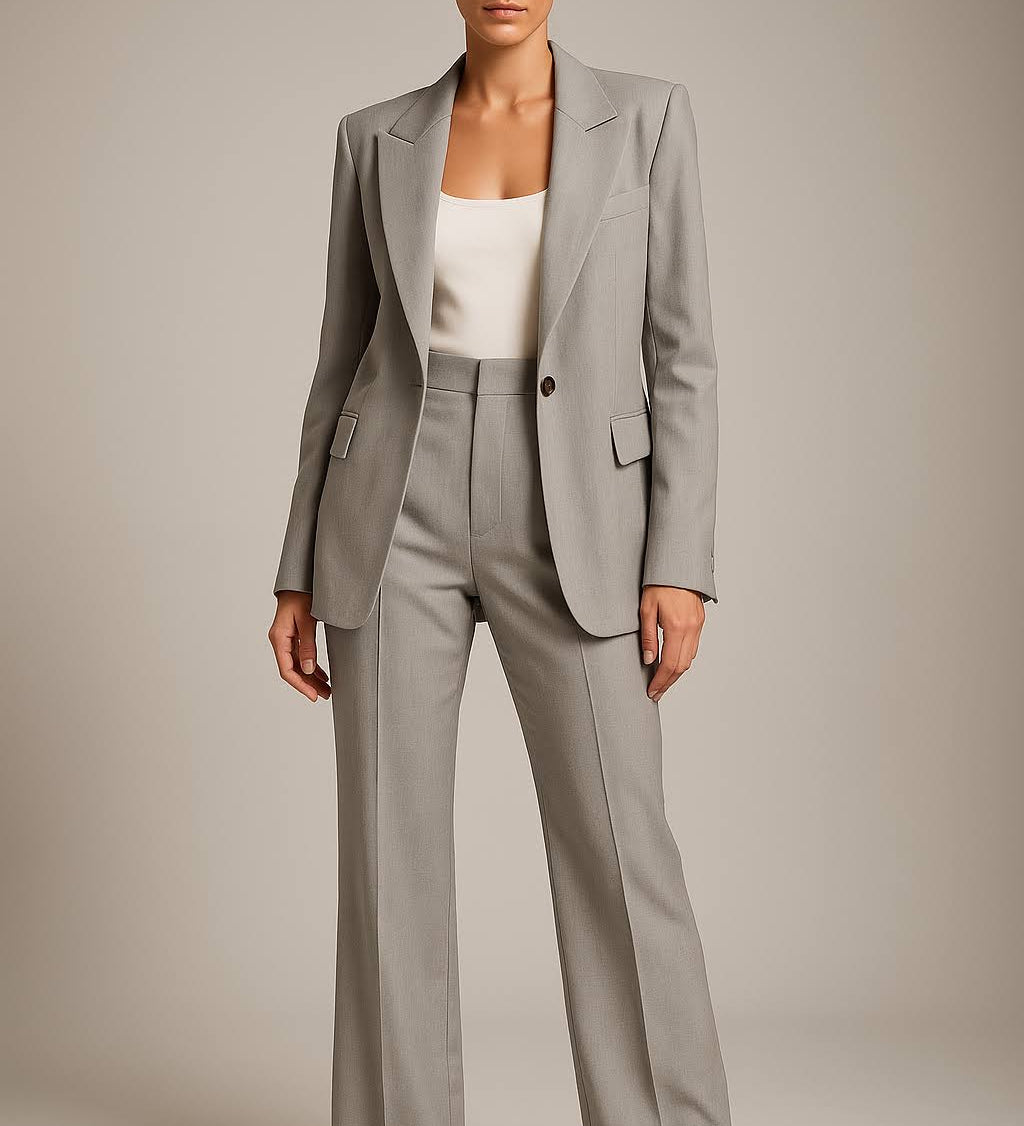 Ensemble deux pièces femme blazer et pantalon coordonnés