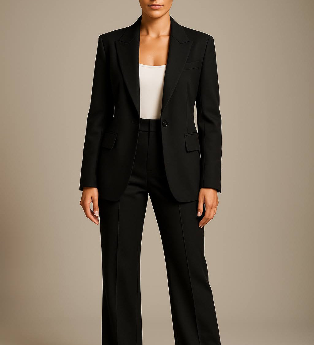 Ensemble deux pièces femme blazer et pantalon coordonnés