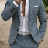 Marcus | Herre Blazer og Bukser Sæt Slim Fit med Lommedetalje