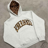 Hættetrøje med Leopardprint, Afslappet
