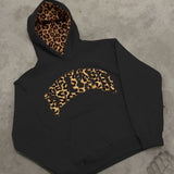 Hættetrøje med Leopardprint, Afslappet