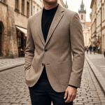 Herre blazer med reverskrave, to knapper og forlommer