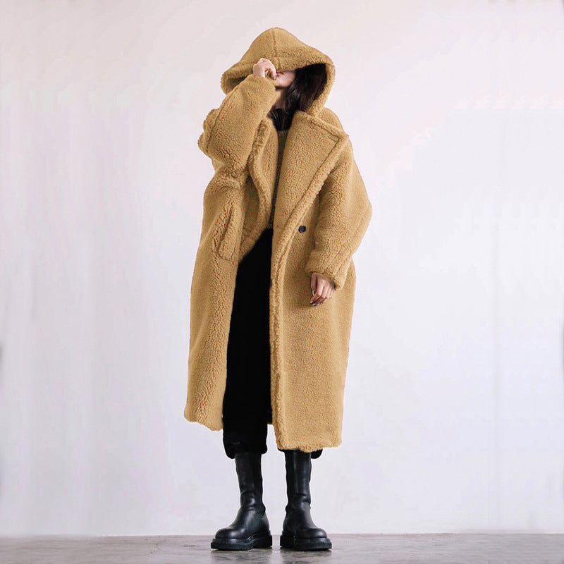 Dame Vinterfrakke Lang Oversize