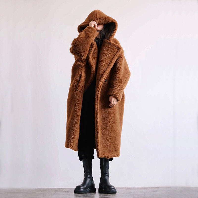 Dame Vinterfrakke Lang Oversize
