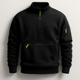 Herre Sweater Slim Fit med Ærmelomme