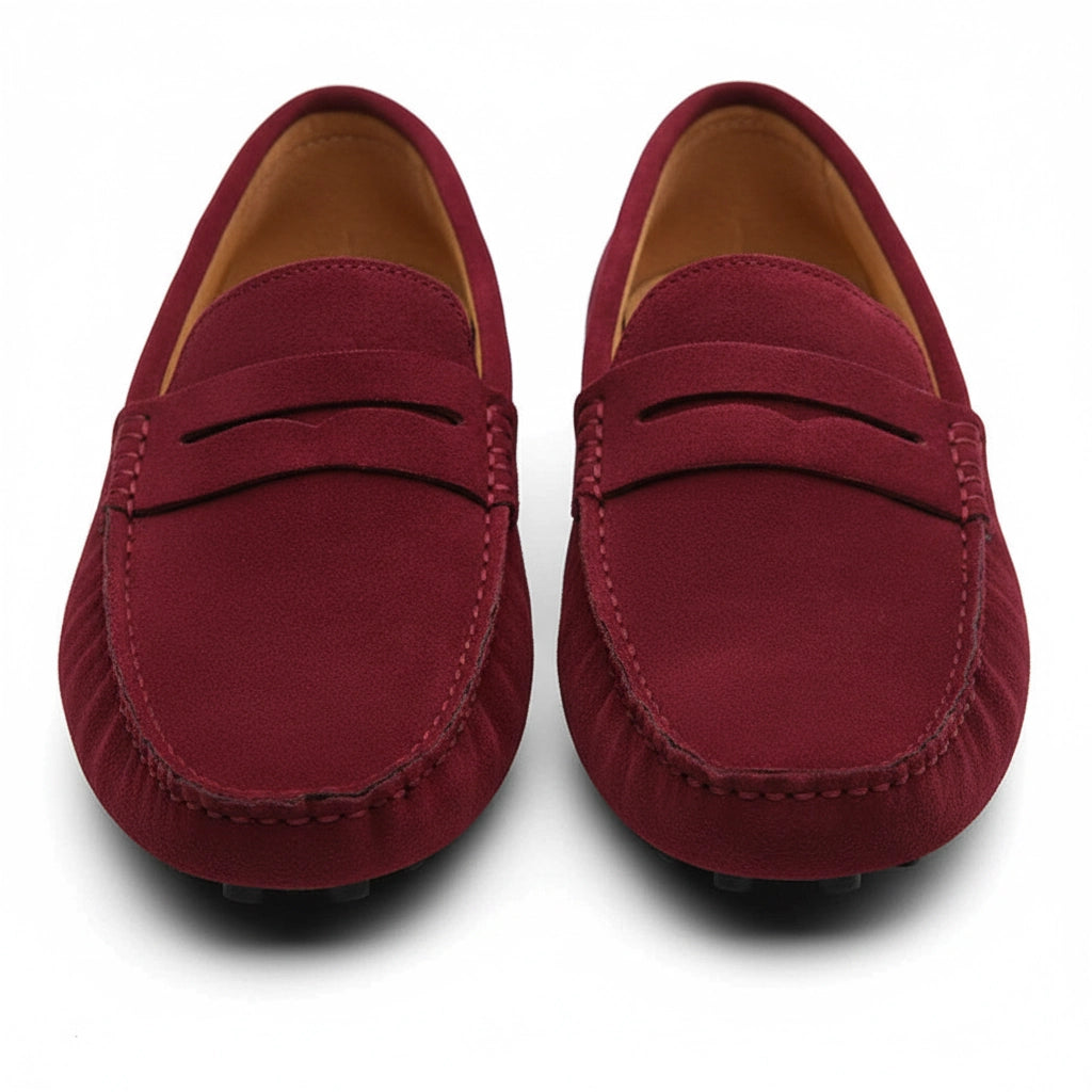 Loafers Herre i Suede-Look – Mokkasin Stil med Blødt Foer