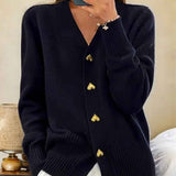 Dame Cardigan Enkel med Knapper