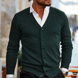 Oliver | Herre Casual Cardigan V-Hals med Knapper