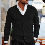 Oliver | Herre Casual Cardigan V-Hals med Knapper