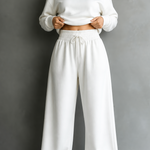 Ensemble femme à col roulé, pantalon large et manches longues